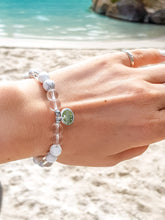 Load image into Gallery viewer, Clear Crystal, Howlite, Hematite I Sterling Silver I Healing Bracelet