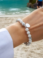 Load image into Gallery viewer, White Howlite I Sterling Silver Healing Bracelet